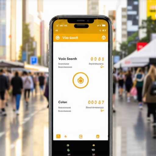 Future of Local SEO with AR and Voice Search Illustration of local business utilizing AR and voice technology for SEO