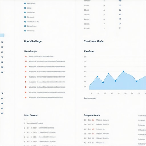 SEO analytics dashboard showing local search rankings and metrics.