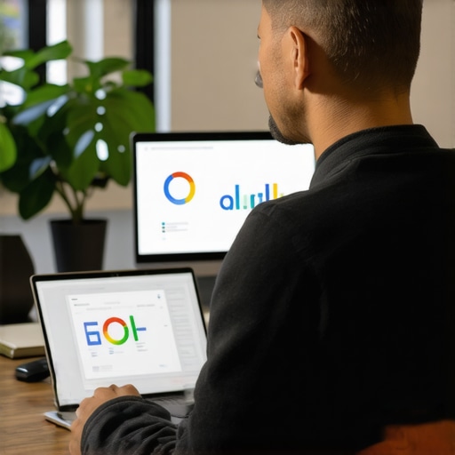 Business owner working on Google Business Profile optimization