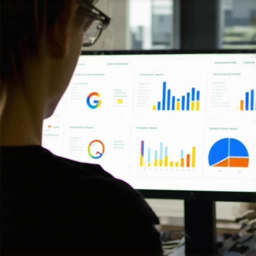 Person reviewing local SEO analytics on computer