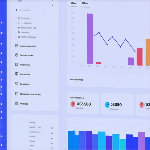 A digital dashboard showing local SEO rankings and analytics