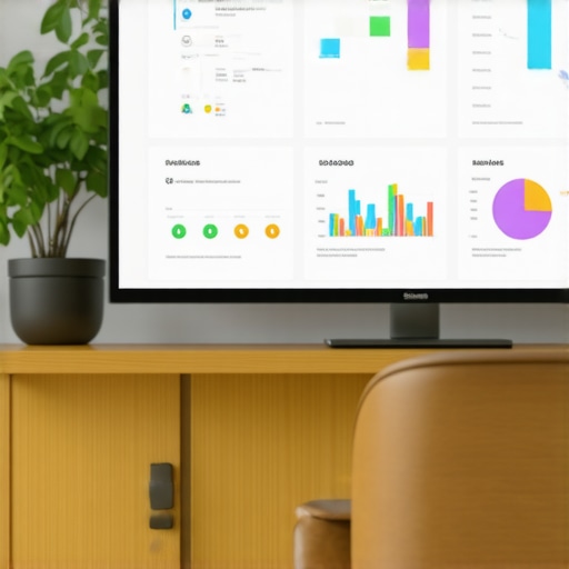 Close-up of a digital dashboard showcasing local SEO metrics and rankings for a business.