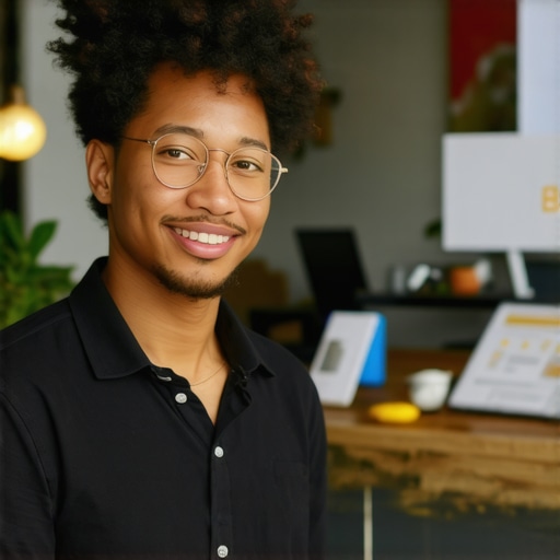 Business owner enhancing Google Profile with fresh images and review requests