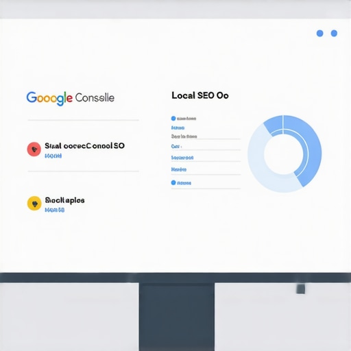 Analyzing Local Search Data for SEO. Person reviewing Google Search Console local data insights.