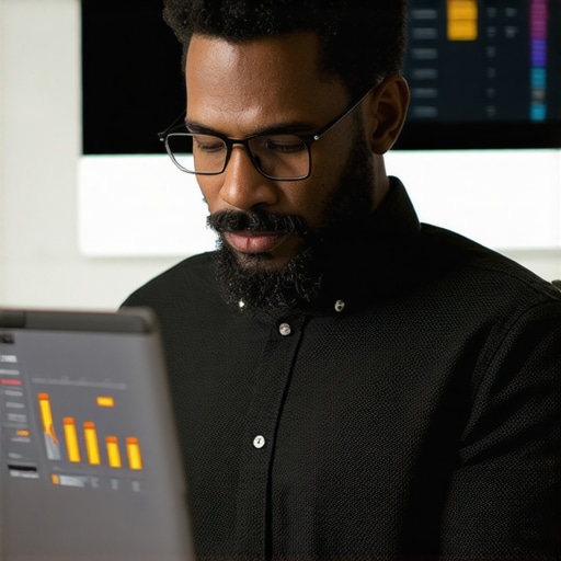 Business owner actively engaging with customer reviews and monitoring analytics on a laptop.