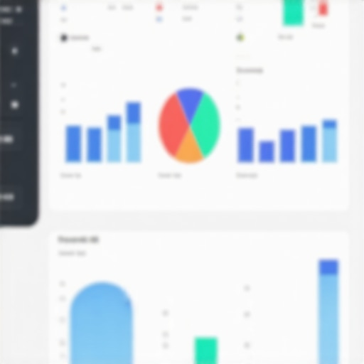 A dashboard display with local SEO metrics and analytics for Google Business Profiles.