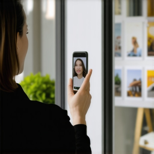 Business owner adding authentic photos to Google Business Profile to improve trust signals