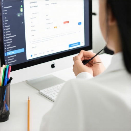 Person editing a Google Business Profile on a laptop, symbolizing profile optimization.